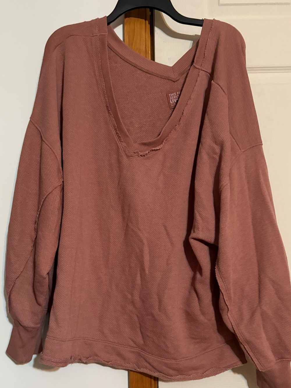 AE saltwash double v neck sweatshirt